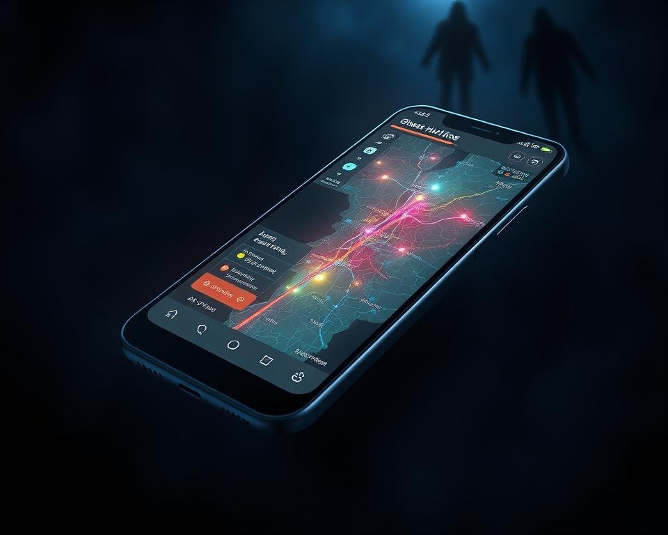 Aplicativo para procurar fantasmas