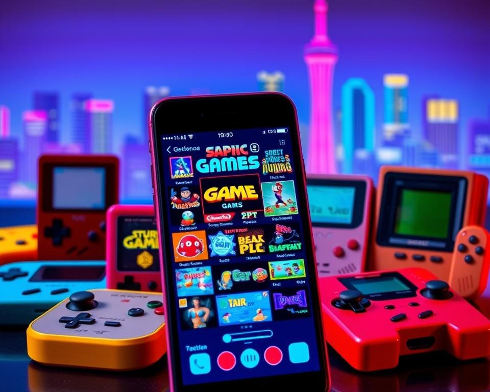Aplicativo de jogos retro no celular: Diversão clássica