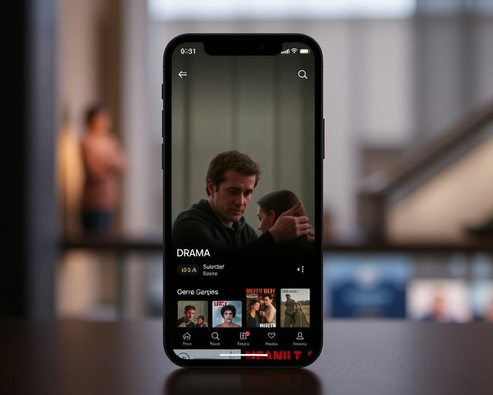 Aplicativo para assistir filmes sobre drama grátis