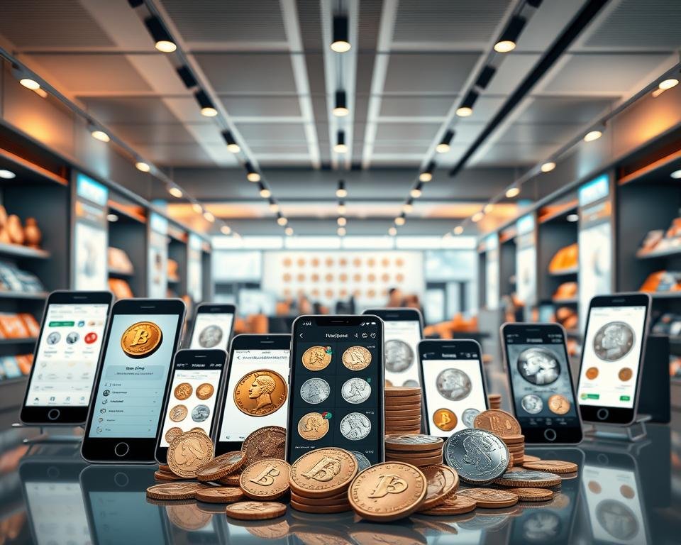 Mercado de aplicativos para identificação de moedas Mercado de aplicativos para identificação de moedas