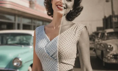 Veja como você ficaria com estilo dos anos 50 em segundos
