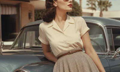 Descubra sua aparência vintage com efeito clássico dos anos 50